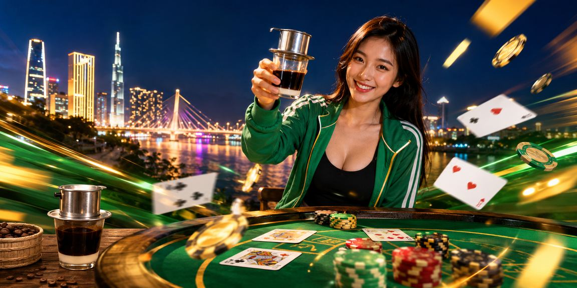 Người chơi thưởng thức baccarat tại quán cà phê ở TP.HCM